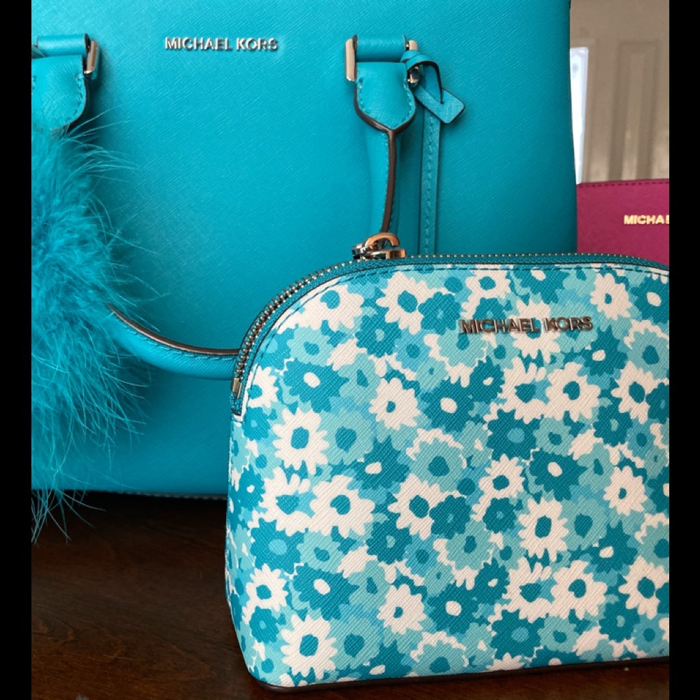 NWT MK SAVANA TILE BLUE 3 PIECE SET